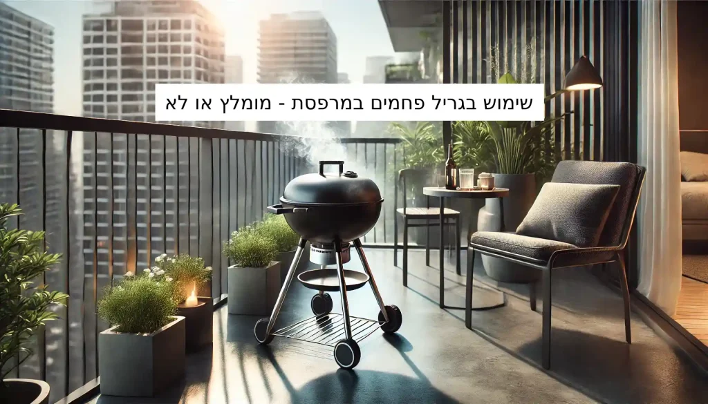 שימוש בגריל פחמים במפרסת