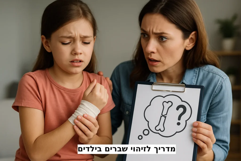 מדריך לזיהוי שברים בילדים