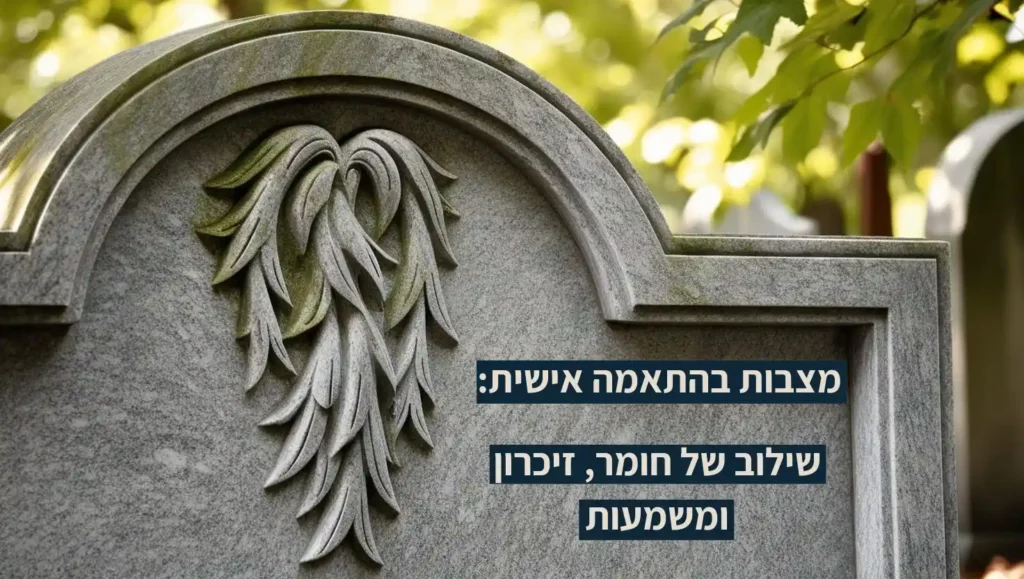 מצבות בהתאמה אישית שילוב של חומר, זיכרון ומשמעות