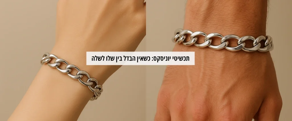 תכשיטי יוניסקס- כשאין הבדל בין שלו לשלה