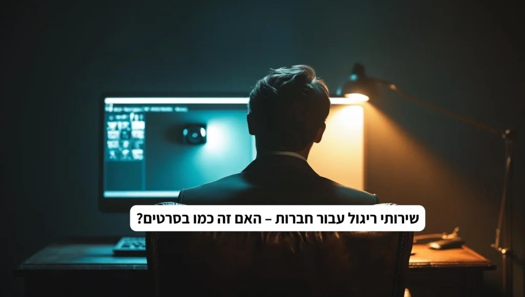 שירותי ריגול עבור חברות – האם זה כמו בסרטים