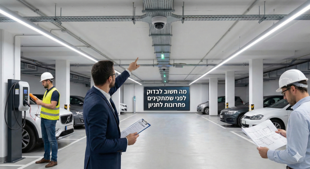 מה חשוב לבדוק לפני שמתקינים פתרונות לחניון