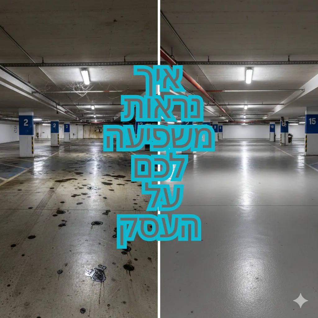 ניקוי חניונים לפני ואחרי
