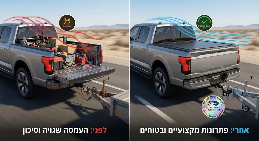 הטעויות שעומסים בעת העמסת ציוד בטנדר והפתרון להעמסה- לפני ואחרי