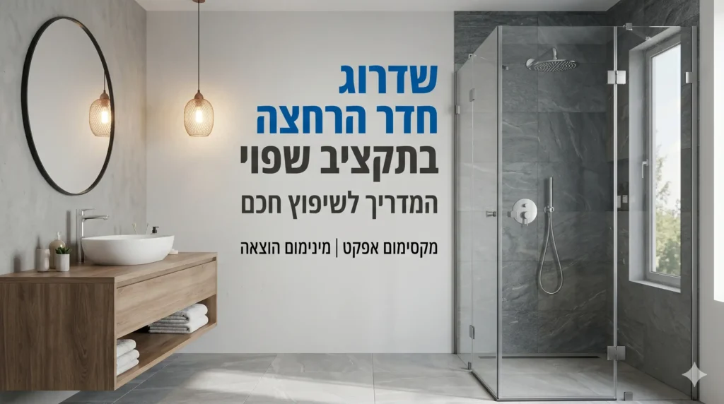 שדרוג חדר הרחצה בתקציב שפוי: המדריך לשיפוץ חכם
